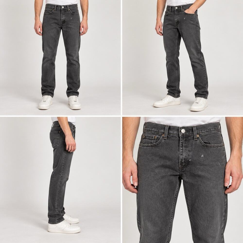 Levi’s 514 Jeans Mens 30x32 Black Faded Wash Straight Leg Denim Pants